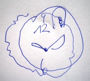 Kugelschreiber auf Zeichenpapier, je ca. 5 x 5 cm Kugelschreiber auf Zeichenpapier 2