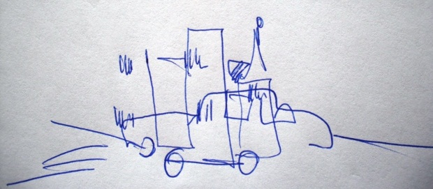 Kugelschreiber auf Zeichenpapier, je ca. 5 x 5 cm Kugelschreiber auf Zeichenpapier 3