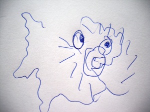 Kugelschreiber auf Zeichenpapier, je ca. 5 x 5 cm Kugelschreiber auf Zeichenpapier 4